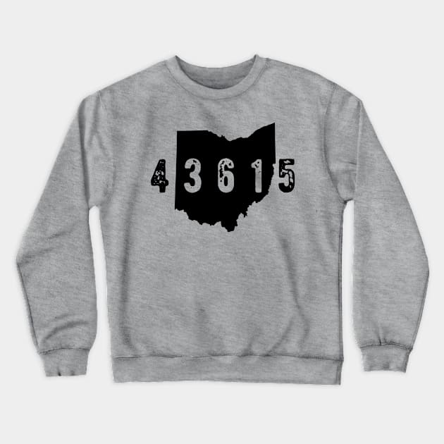 43615 Toledo Zip Code Crewneck Sweatshirt by OHYes